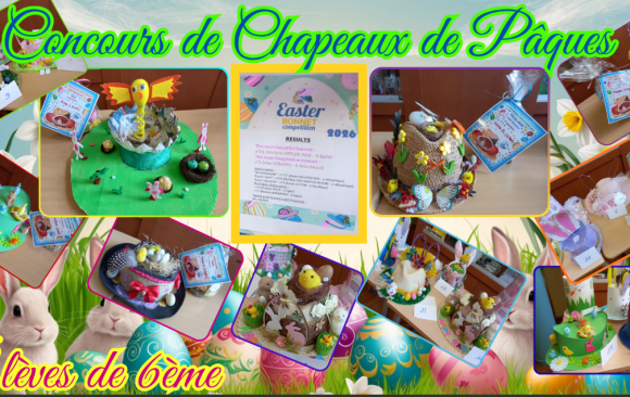 Concours de chapeaux de Pâques au collège