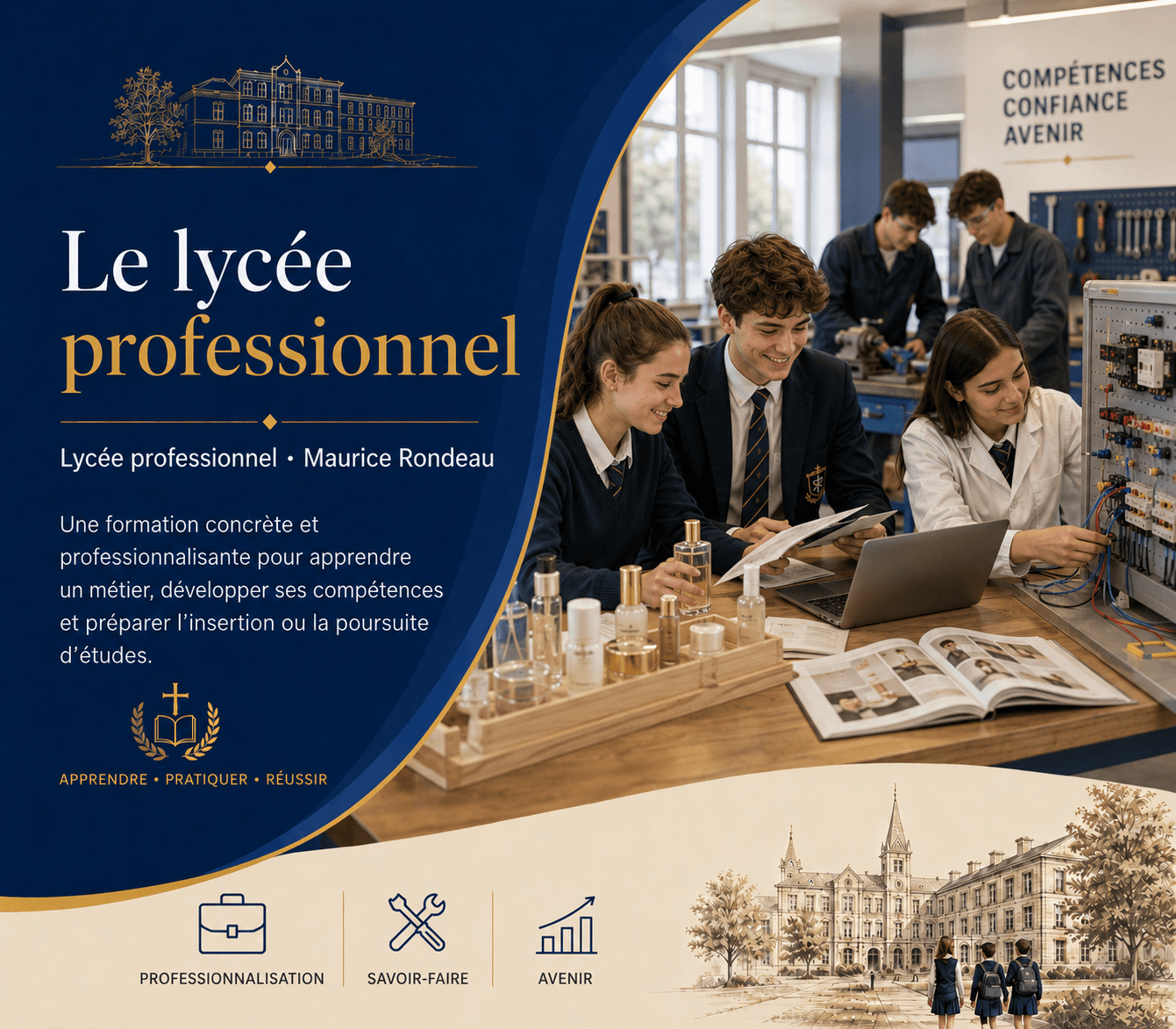 Le lycée professionnel Maurice Rondeau