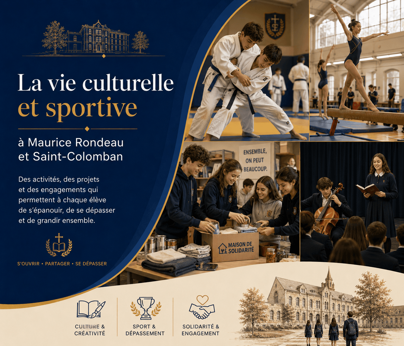 La vie culturelle et sportive à Maurice Rondeau et Saint-Colomban