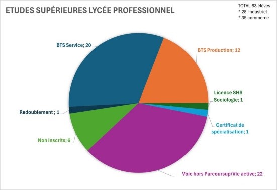 Études supérieures lycée professionnel 2024