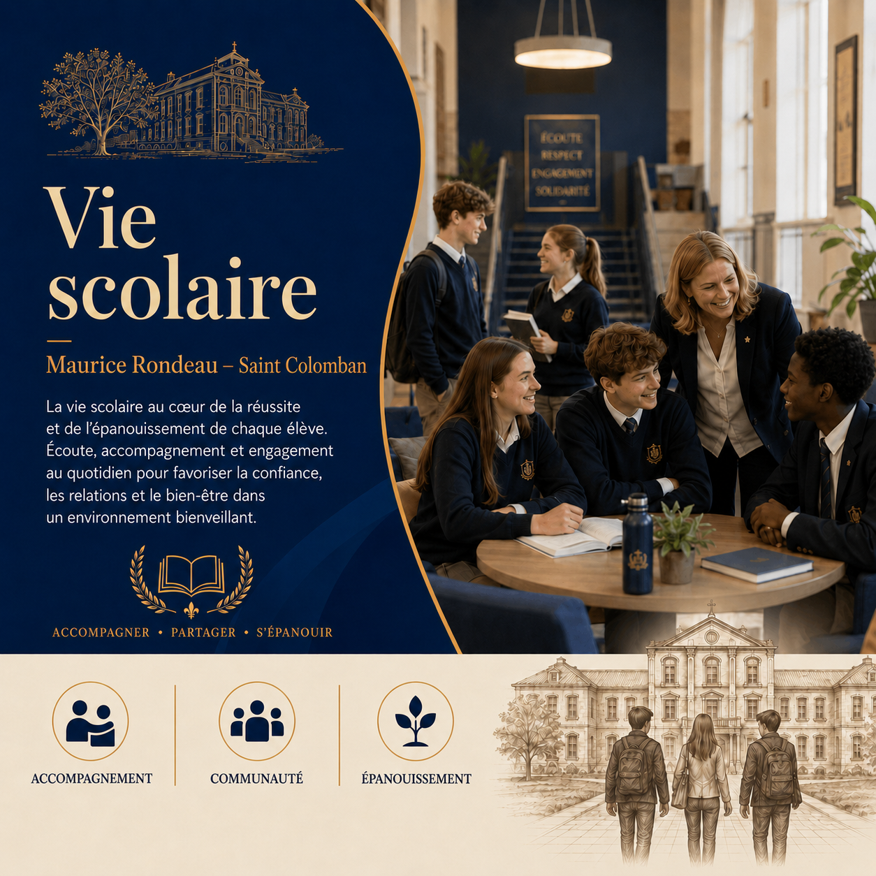 Vie scolaire - Ensemble scolaire Maurice Rondeau et Saint-Colomban